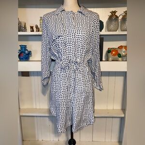 Anthropologie Cartonnier Diamond Print Dress‎ Small